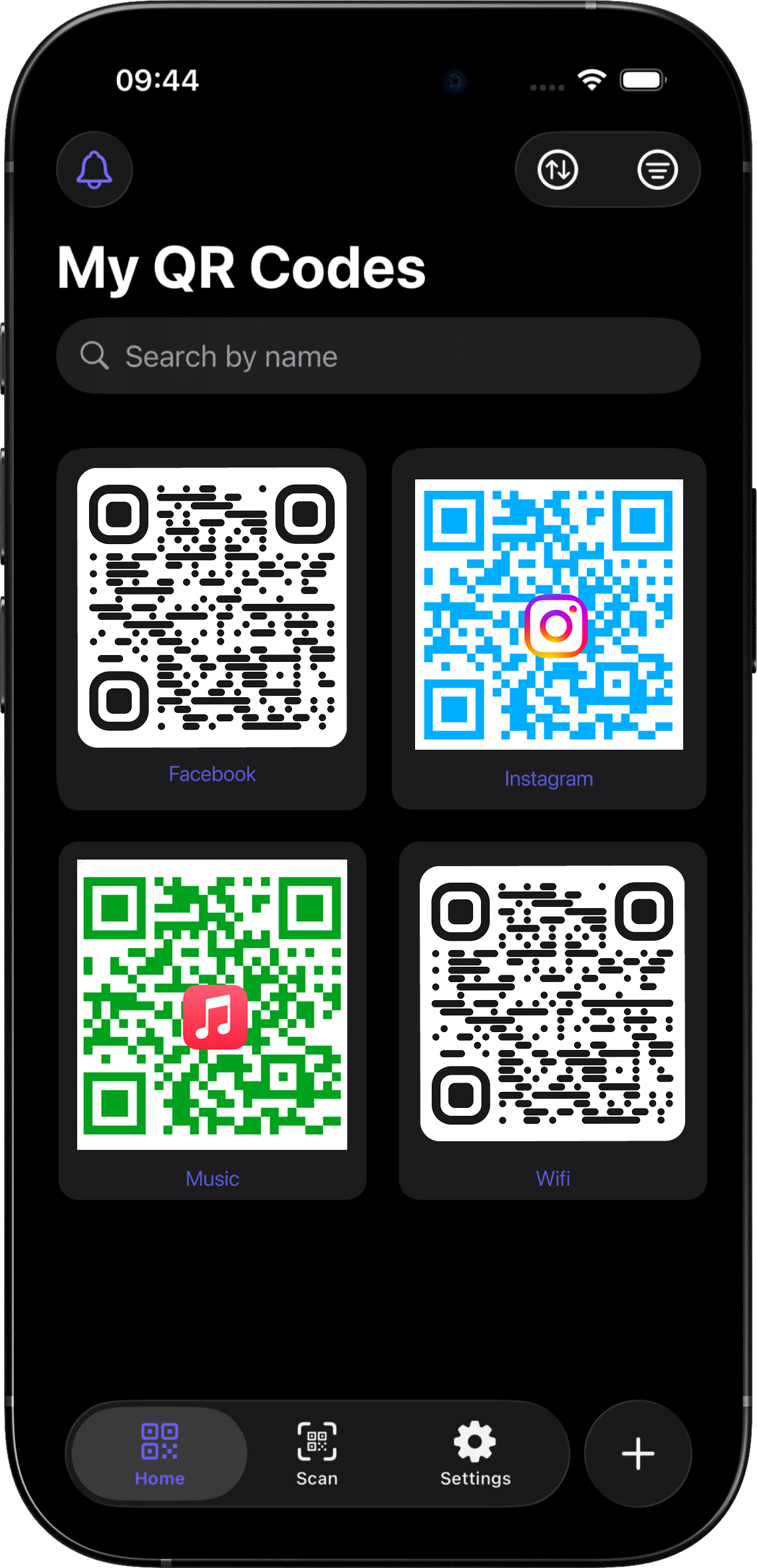SmartQR app screenshot